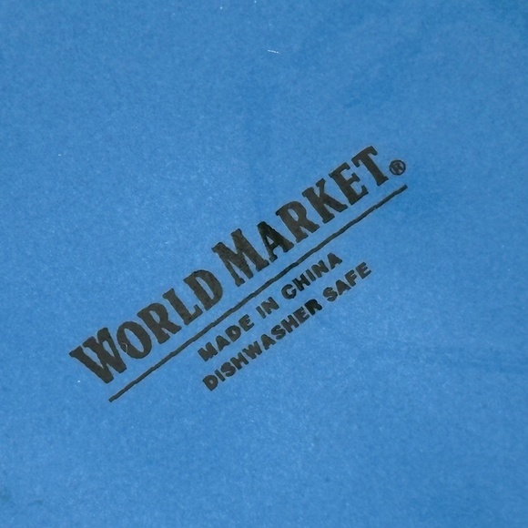 World Market Blue Ceramic Teapot with Lid Retro Vibe Super Cute! - Picture 9 of 10